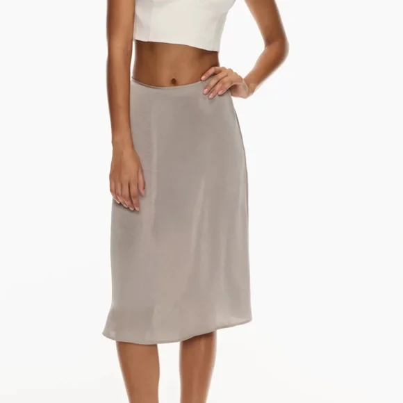 Wilfred Skirts Wilfred Movement Satin Midi Slip Skirt Poshmark